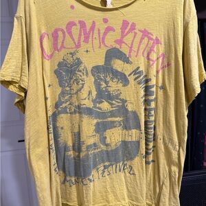NWOT Magnolia Pearl Cosmic Kitten Boyfriend Tee